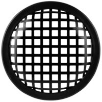 5-1/4" Economy Waffle Style Steel Speaker Grille